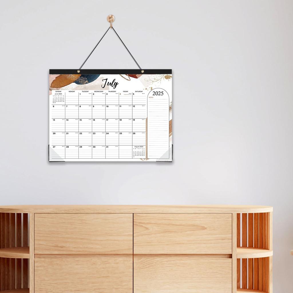 2026 Desk Calendar - 18 Months Large Desk Calendar from Jul. 2025 - Dec. 2026, 14.6" x 11.5", Desk Pad Calendar 2025-2026 with 2 Corner Protectors