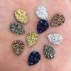 50pcs Shiny AB Resin 10*14mm Drop Irregular Surface Ore Crystal Flatback Rhinestone Ornaments