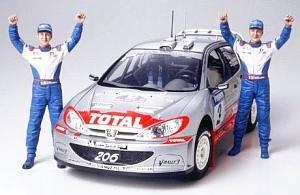 

Tamiya 1/24 Sports Car Series Нет. 262 Peugeot 206 WRC 02 Спецификация победителя Пластиковый набор модели 24262