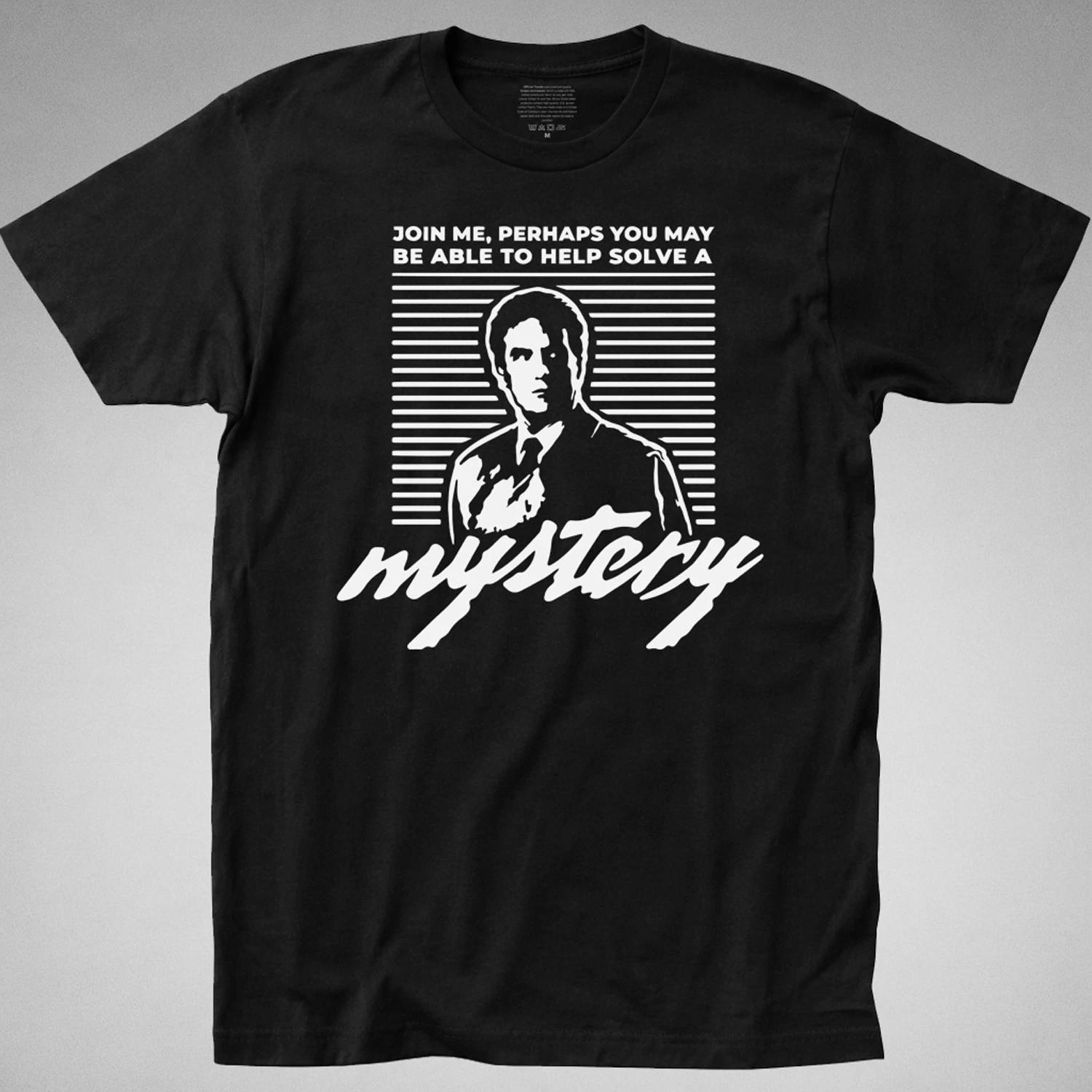 JOIN ME T-SHIRT mystery Unsolved Mysteries robert stack true crime paranormal XL