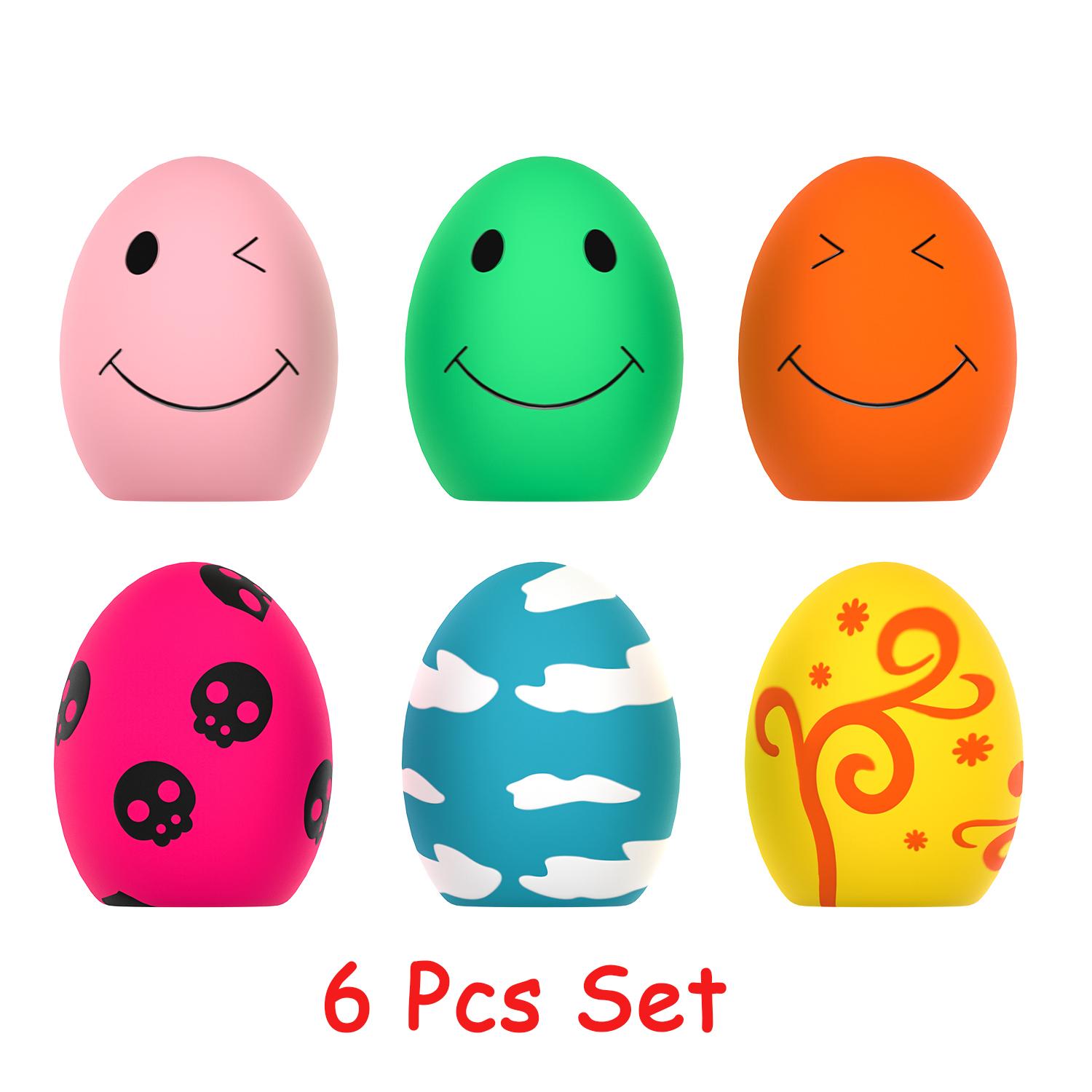 

scgk bouncy egg Dog Toys Funny Ball Squeaky Latex Bouncy Egg with Squeaker for Puppy Small Pet Dogs М який гумовий звук