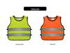 Iron Head Kung Fu High-Visibility Reflective Safety Vest - Breathable Mesh for Construction & Security