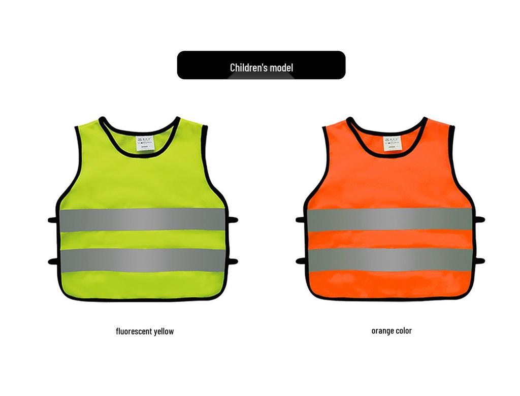 Iron Head Kung Fu High-Visibility Reflective Safety Vest - Breathable Mesh for Construction & Security