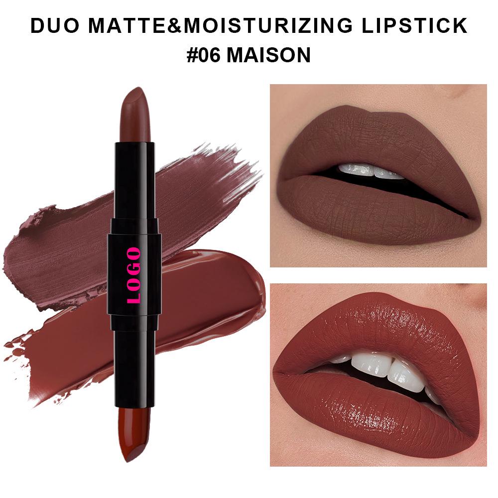 

Dual-Ended No Logo Matte Lipstick & Plumping Lip Balm 7.6g