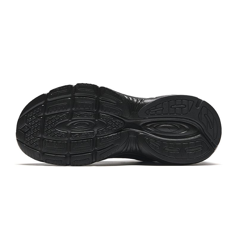 New Anta Running Collection Non slip Wear resistant Shock Absorption Low Top Casual Running Shoes Men's Black Silver 912435516-4