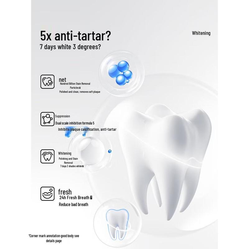 Semi-white Anti-Calculus Whitening Toothpaste