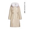 ELLASSAY Women's Autumn/Winter Snow Fox Fur Collar Goose Down Jacket EWW344L04100