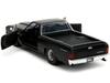 JADA TOYS 1/32 Scale Fast & Furious Chevrolet El Camino 1967 Matte Black F&F10 Chevy El Camino Diecast Model Car [Parallel Import]