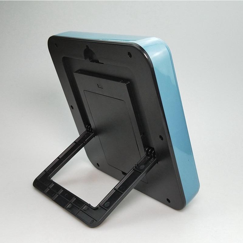 Wall Clock Dual Purpose Quartz Clock Simple Square Clock with Electronic Clock Lunar Calendar Display