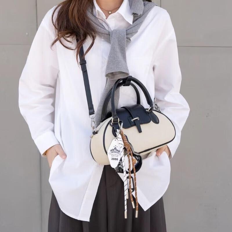 Mijianmei Minimalist Color-Block Shell Handbag