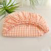 2024 New A-class Solid Color Good Quality Grid Washed Cotton Bed Sheet, Single Piece Fully Enclosed Non Slip Bed Sheet, Bed