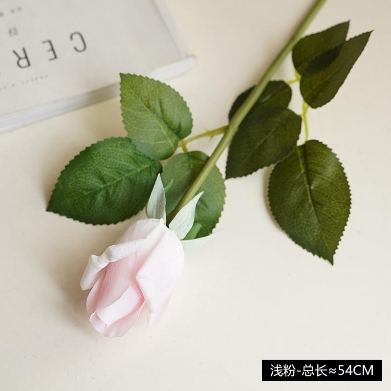Moisturizing Rose Simulation Flower Single Lover Rose Home Decoration Valentine's Day Gift Rose Bud Bud