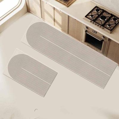 2 Stück/Set Rutschfeste Badezimmermatte Wasserabsorbierend Langlebige Bodenmatte Langer Streifen Teppich Badezimmer