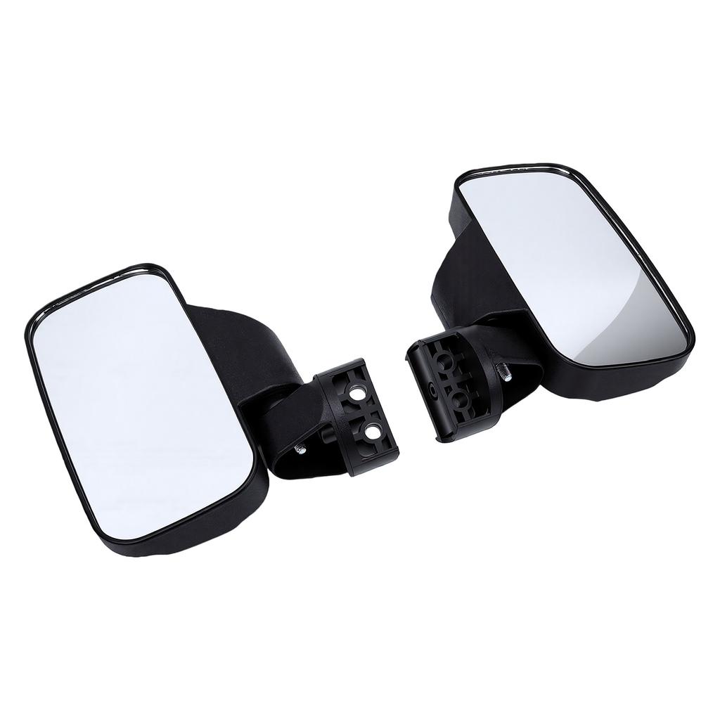 UTV Side Rear View Mirror 2 Pack Wide Angle Adjustable Heavy Duty Clamp On for SXS Vehicle