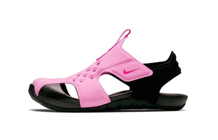 Nike Sunray Protect 2 Trendy Sandal Pink Black Children Aged 3 7 Years Old 943826-602 35