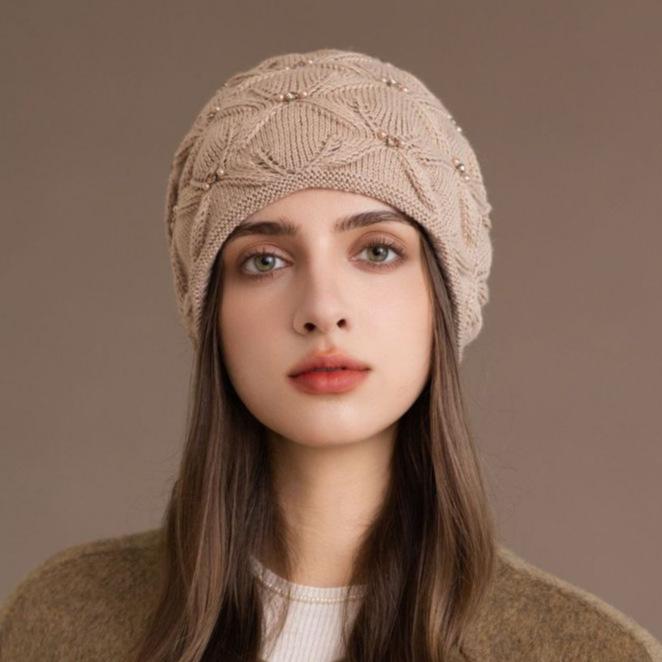 Protection d'oreille Chapeau tricoté en laine chaude Automne et Hiver Coupe-vent Chapeau empilable Chaud Protection d'oreille Chapeau tricoté