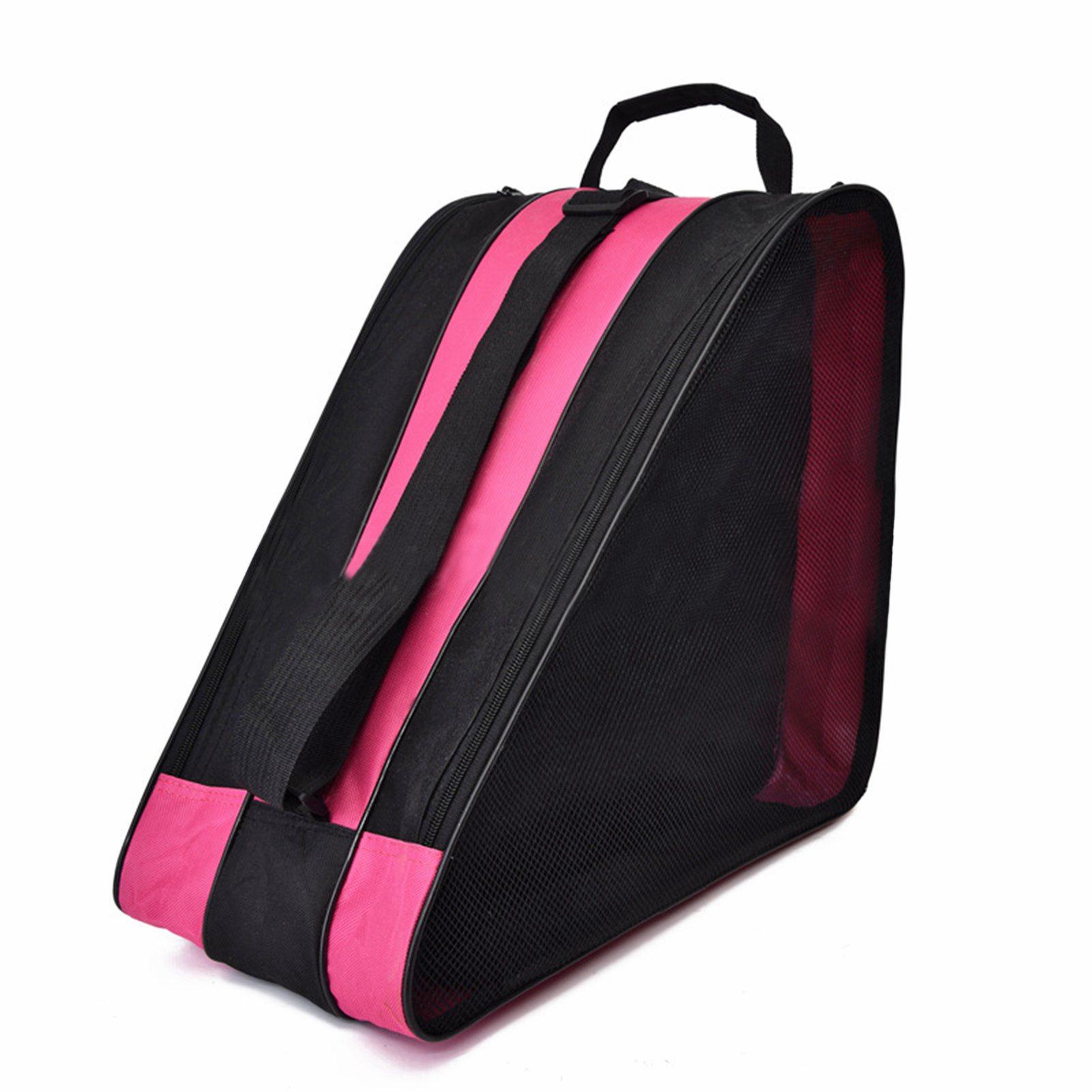 

Breathable Skate Carry Bag Case for Kids Roller Skates Inline Skates Ice Skates Protective Pads розовый