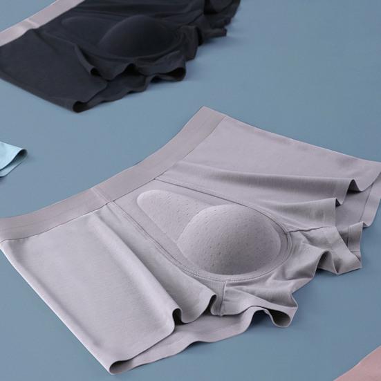 Pánské boxerky Bezešvé U konvexní Široký pas Antiseptický Prodyšný Jednobarevný Měkký Odvádějící vlhkost Pružné Rychleschnoucí Pánské spodní kalhotky Spodní prádlo