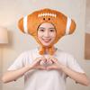 Soft Football Hat Lightweight Headgear Athletic for Sports Fans, Party Goers