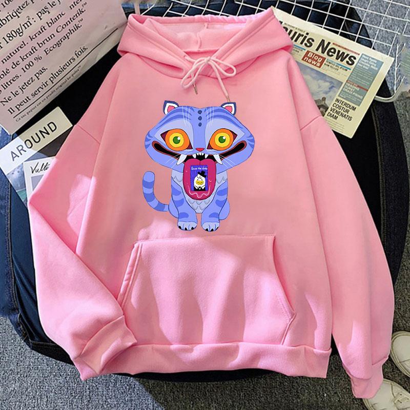 New KPop Demon Hunters Derpy Hoodie Fashion Women Men Clothing Loose Fleece Movie Printing Pullovers Graphic Hoodies Female Top