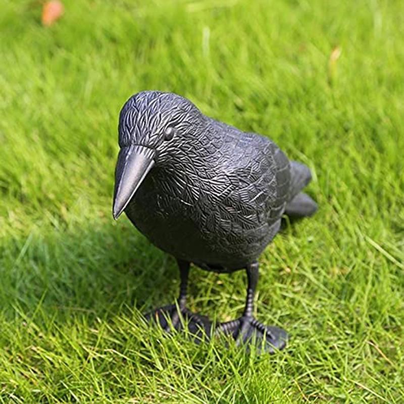 Simulation Crow,Black Raven,Bird Repellent,Natural Pest Control, PigeonRepellent Raven Prop Scary Decoration For Party Supplies