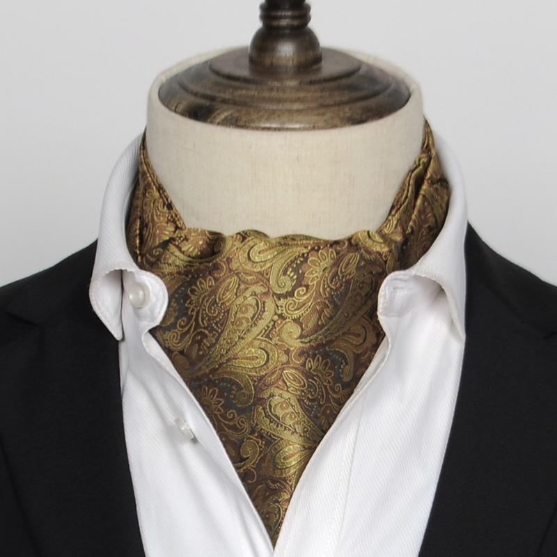 Mode Luxus Seide Druck Männer Schal Polka Dot Schals Anzug England Jacquard Mann Business Schal