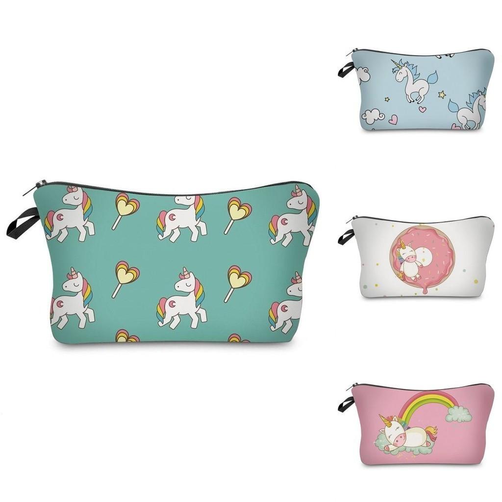 Adorable Unicorn Make Up Bag Emoji Cosmetic Travel Case Ideal For Girls And Ladies