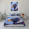 Colorful Eagle Art Decor Set Soft Comfortable Duvet Cover Bedding Set Included 1*Duvet Cover & 2*Pillowcases Gift