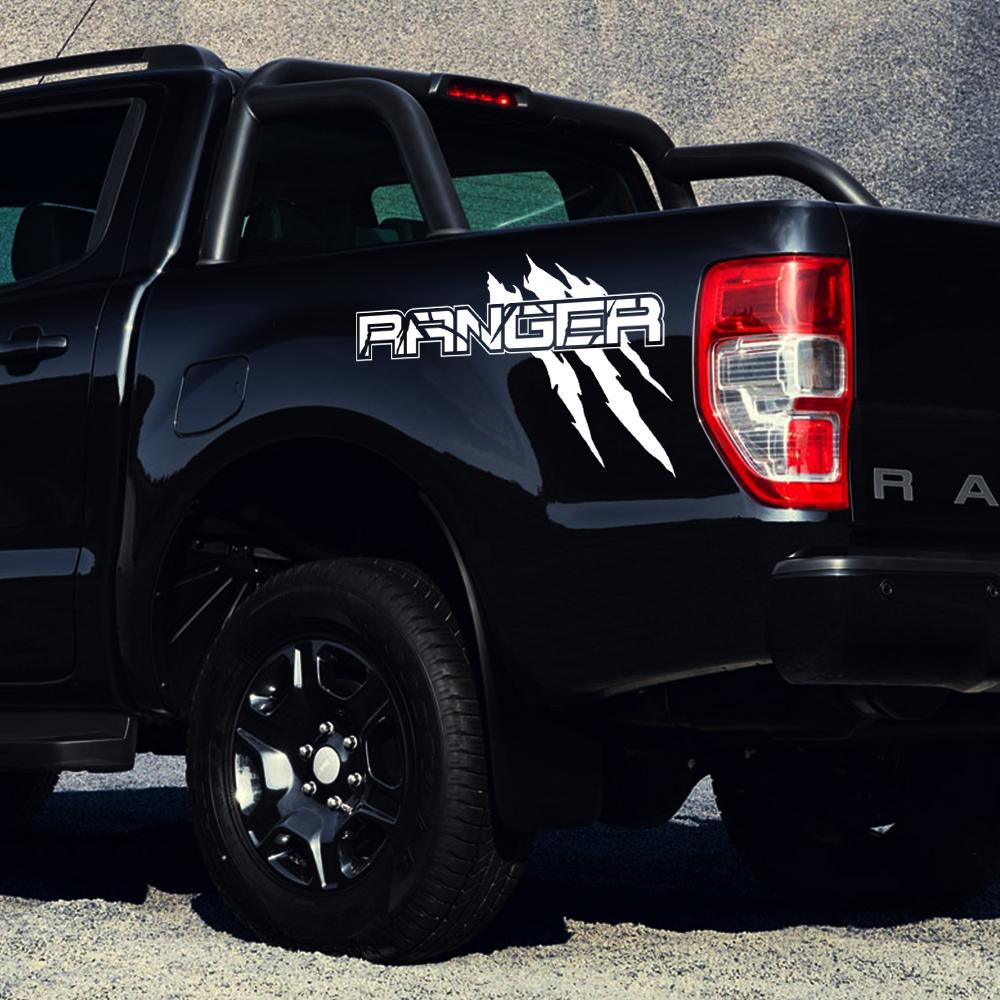 nlbn7 Car Body Side Sticker For Ford Ranger Raptor XLT XL Lariat T6 Trim Pickup Truck Bed Decor Cover Decal Auto Tuning Decoration