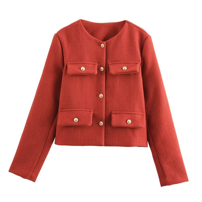 ZA Fall and Winter New Women's Wear ZR Fashion Style Fashion Flip Cover Short Suit Outwear 3046278 800