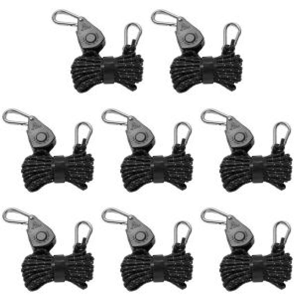 Flaschenzughaken Campingzelt-Befestigungsseil Einstellbare Baldachinschnalle Seilspanner Winddichte Zeltspannseile Ratschenaufhänger