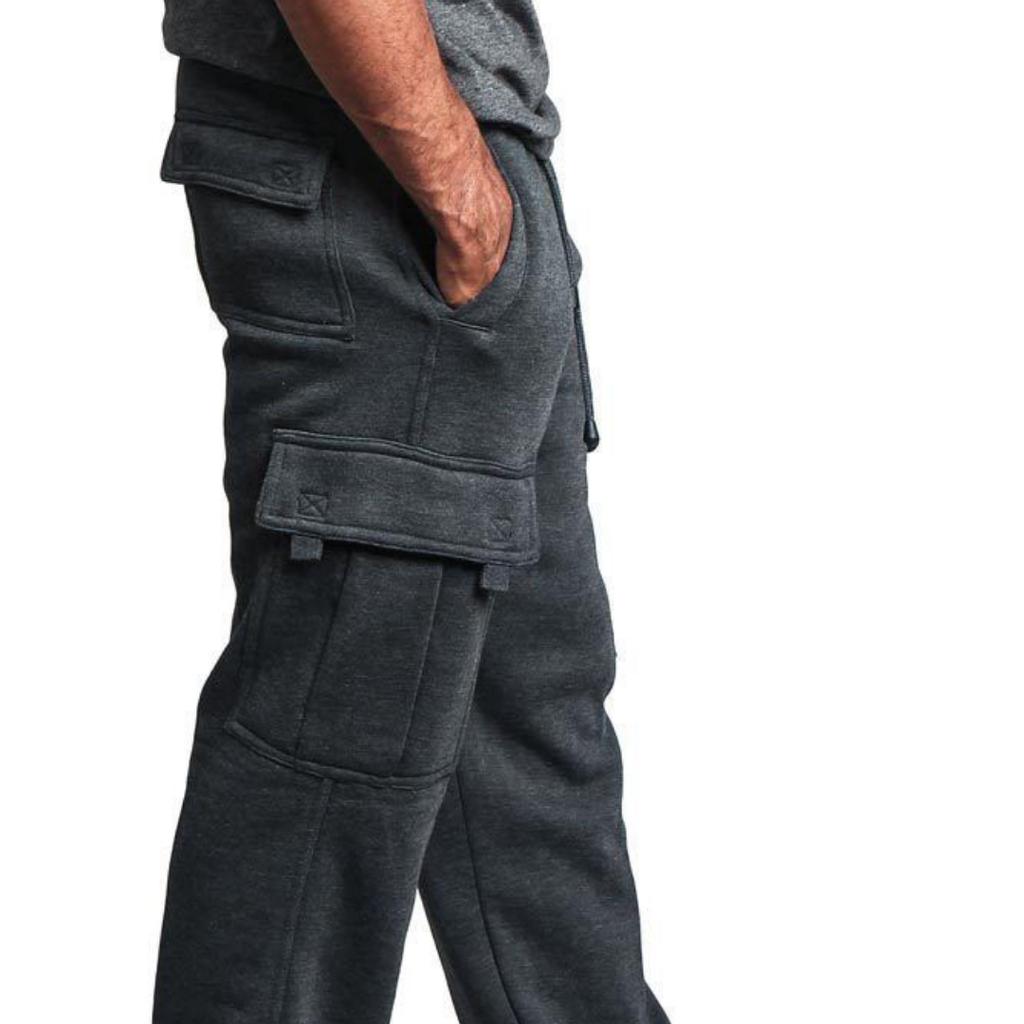 New Men's Casual Multi-Pocket Trousers Loose Straight Work Trousers