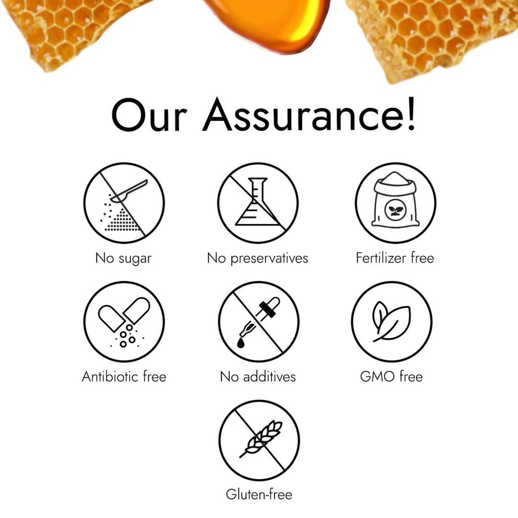 Kapiva Organic Honey 250g Pack of 1 | 100% Natural Sweetener for Energy, Digestion & Immunity