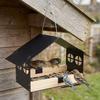 Weatherproof House Shape Bird Feeder Large Capacity Bird Food Container  Bird Watching
