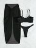 2023 European & American Three-Piece Swimsuit: Women's Bikini Set