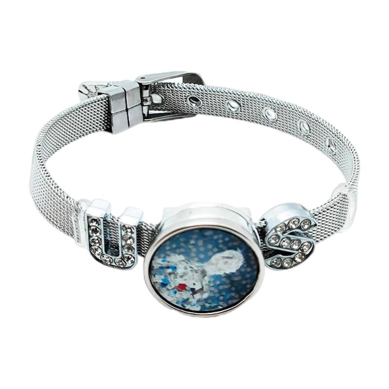 Sublimation Round Bracelet Trays Blank Base Bracelets Heat Transfer Blank Bracelet Stainless Steel Personalized Bracelet