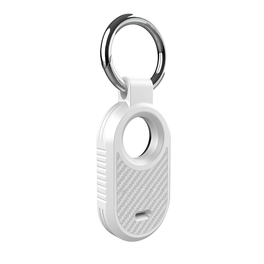 Neue Carbonfaser-Stil Hülle für Samsung Galaxy Smart Tag 2 Locator Anti-lost Rucksack Schlüsselanhänger TPU Silikon Schutz Rückabdeckung