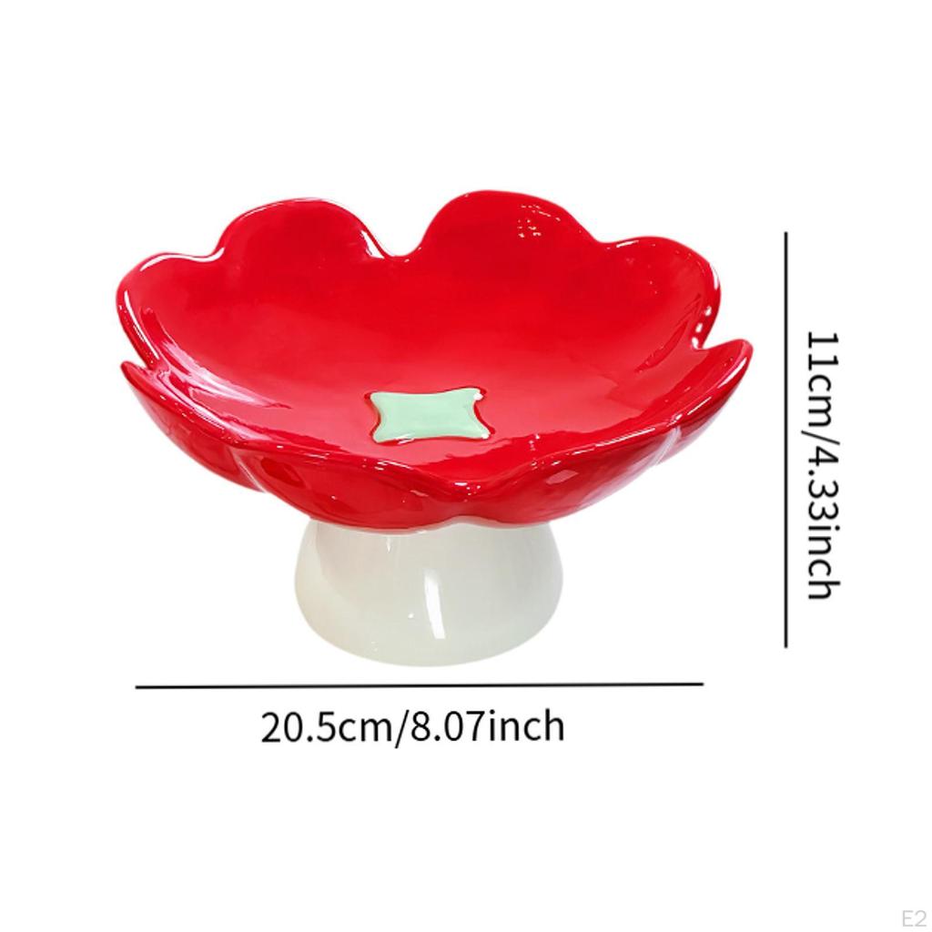 Keramik Piedestal Fruktskål Centerpiece, Modern, Elegant Multifunktionell Dekorativ Displayställ för