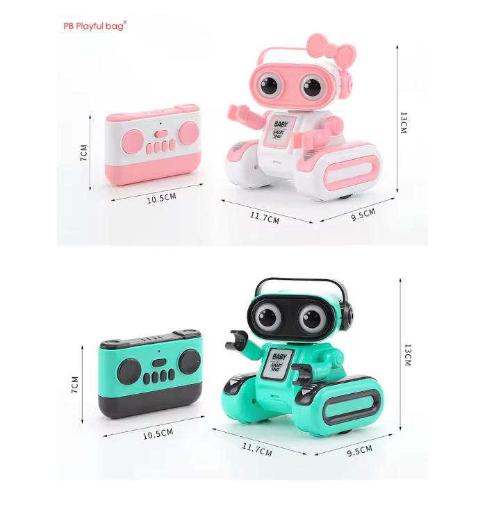 Big Head DIY Intelligent Remote Control Robot Electric Recording Light Music Children's Educational Electric Toys AC221