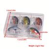 2 g/1,5 g, 5-teiliges Premium-Mini-Crankbaits-Set, künstliche Topwater-Wobbler zum Hecht- und Bassangeln – 2,8 cm/1,1 Zoll
