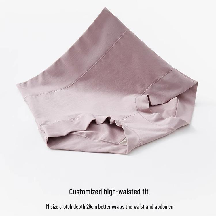 Übergröße 60 Stück Nahtlose Baumwoll-Slips mit hohem Bund zur Bauchkontrolle für Damen mit antibakteriellem Schritt und Hüftlift.