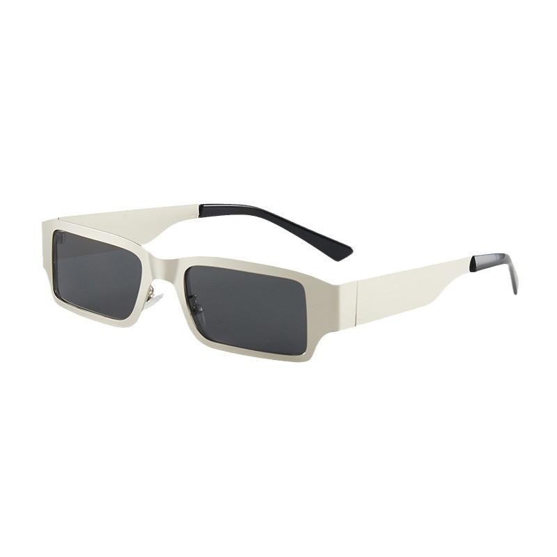 90S Luxury Fashion Sunglasses Vintage Women Brand Rectangle Metal Frame Sun Glasses Y2K Style Steampunk Eyewear Gothic Aesthetic