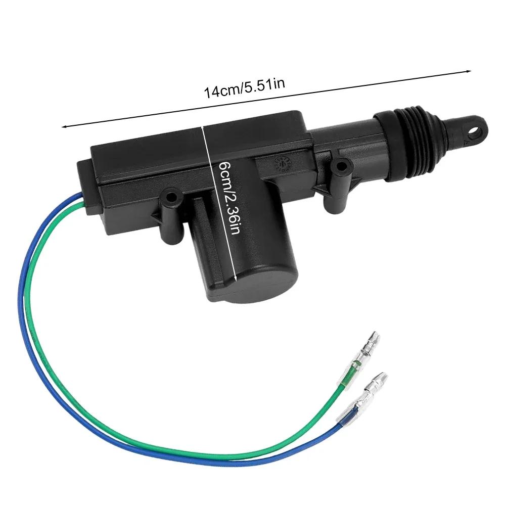 12V Auto-Verriegelungssystem-Aktuator Heavy Duty Automobil Zentraltürschloss Motor-Kit 2/5-Draht Verriegelungssystem Einzel-Pistolen-Typ Kit