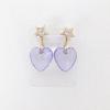 Meteor APAC Minacute Star & Heart Earrings Purple Size: Approx. W3 D1 H2 Q3244