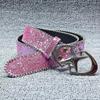 Trendy Punk Cross Star Buckle Belt Design Metal Gothic Men Women Y2K Belt Pu Leather Waistband Jeans Pants Decorative Belt