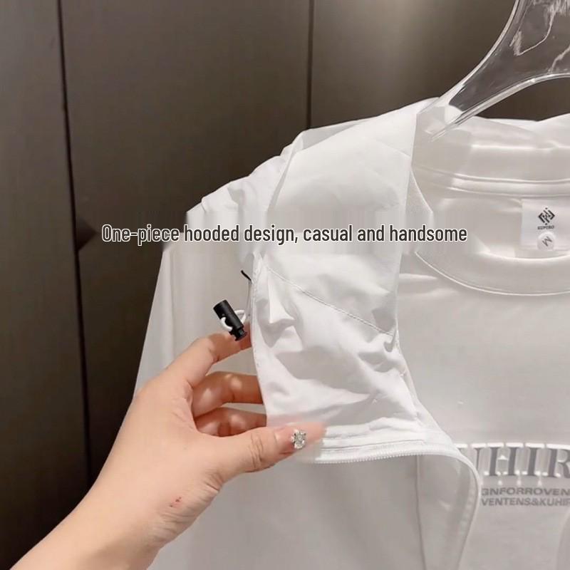 2025 Summer Unisex Breathable Hooded Jacket - Casual, Lightweight Outdoor Sunscreen Outerwear