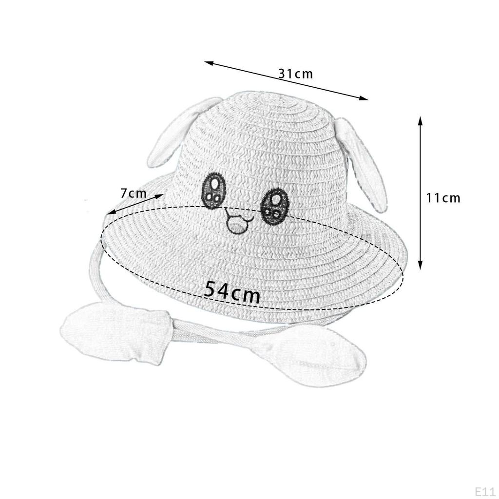 Ear Hat Cap Summer Sun Funny Casual Fashionable Cute Children's Beach for Short