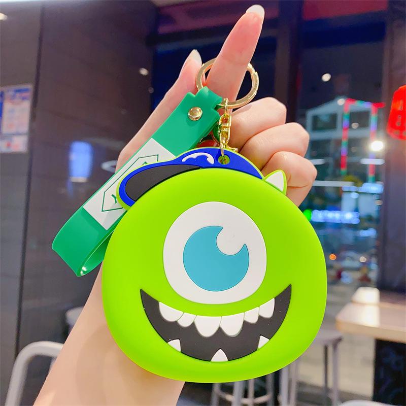 Cartoon Animal Silicone Keychain Bag - Kids' Coin Purse & Toy Pendant