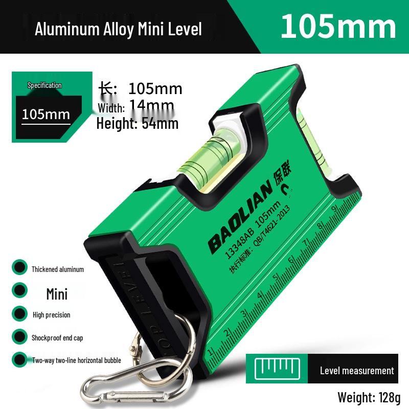 

Mini Precision Spirit Level with Strong Magnet & Aluminum Alloy Edge