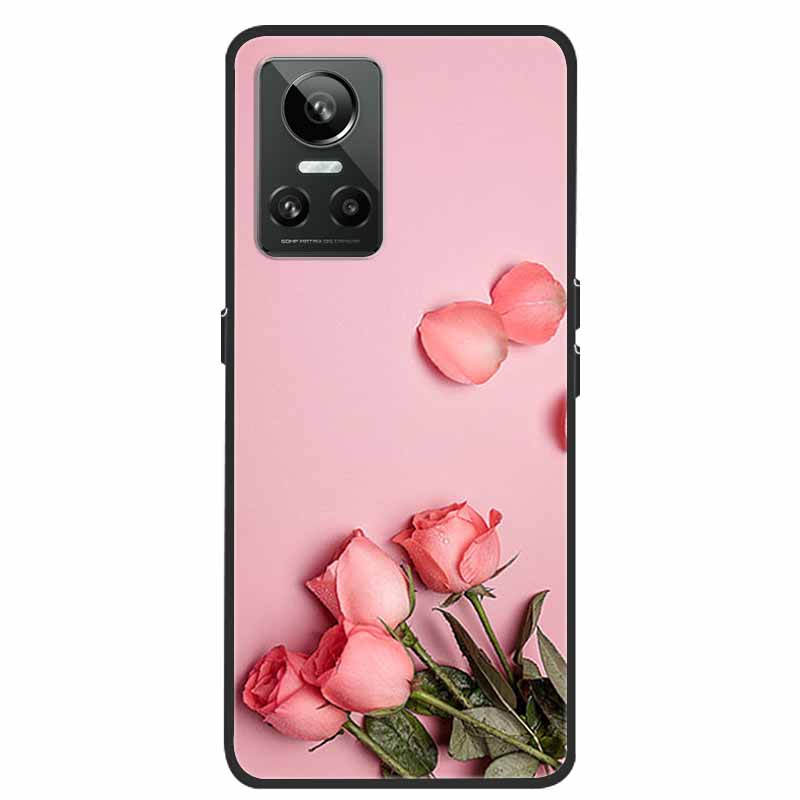 Mobilskal För Realme GT Neo3 Fodral Svart Silikon Mjuk Baksida För Realme GT Neo 3 Mobilskal Fodral RealmeGT G T Neo 3 Coque